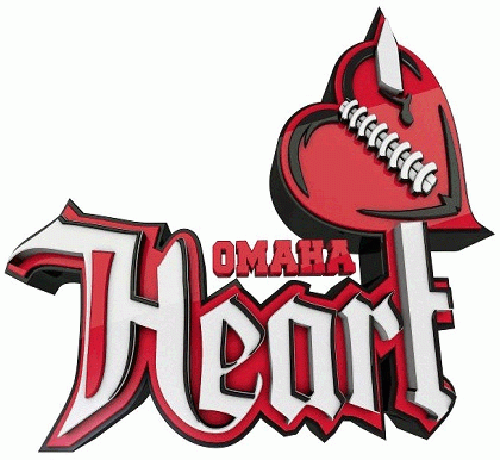 omaha heart 2012-pres primary logo iron on transfers for clothing